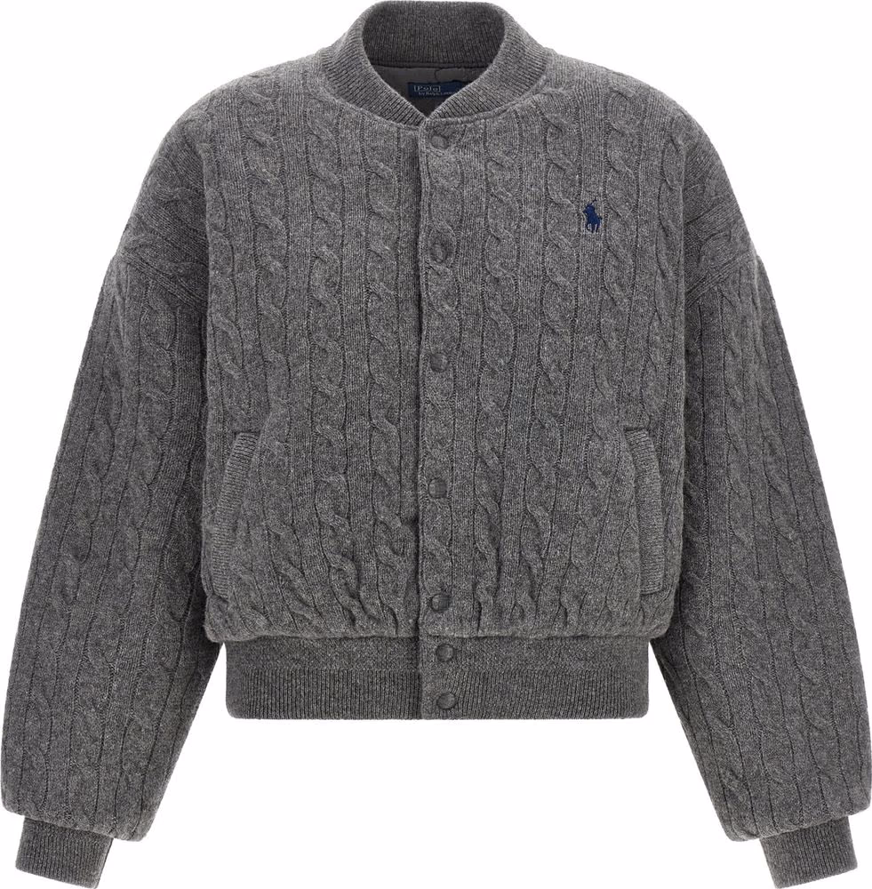 Polo Ralph Lauren Gray Wool Bomber
