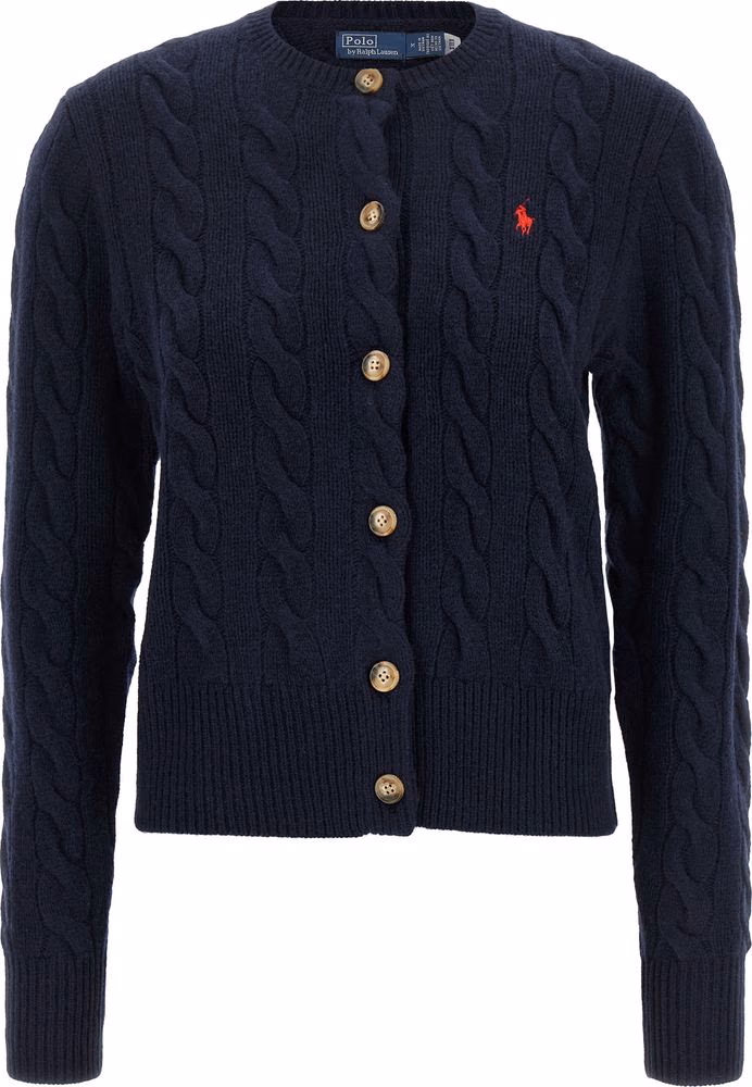 Polo Ralph Lauren Blue Wool Cardigan
