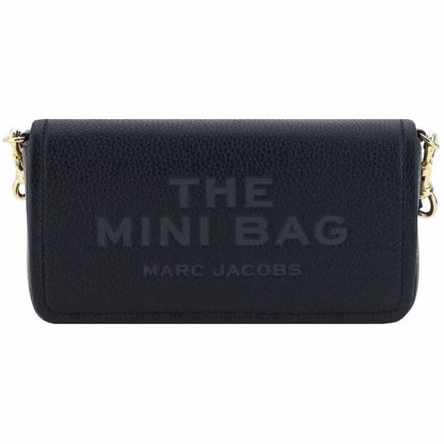 Marc Jacobs Black Calf Leather Bos Taurus Shoulder Bag