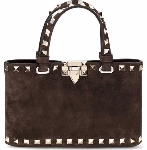 Valentino Garavani Brown Calf Leather Bos Taurus Handbag