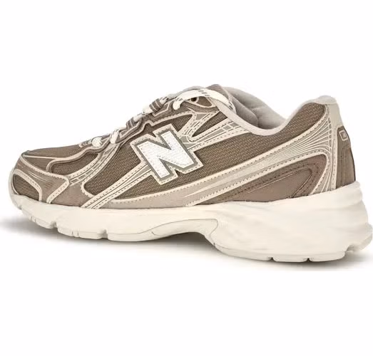 New Balance Beige Fabric Athletic Sneakers