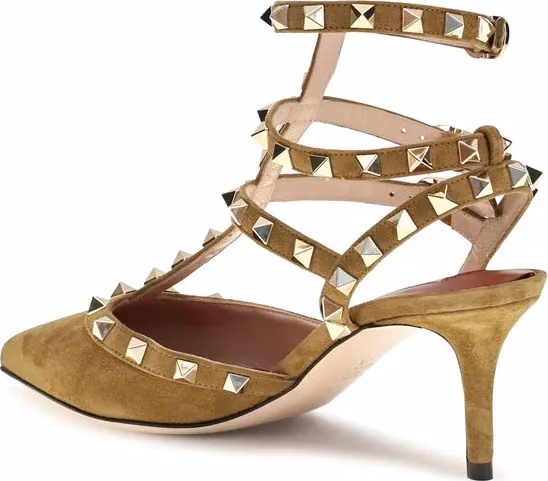 Valentino Garavani Beige Goatskin High Heel Pumps