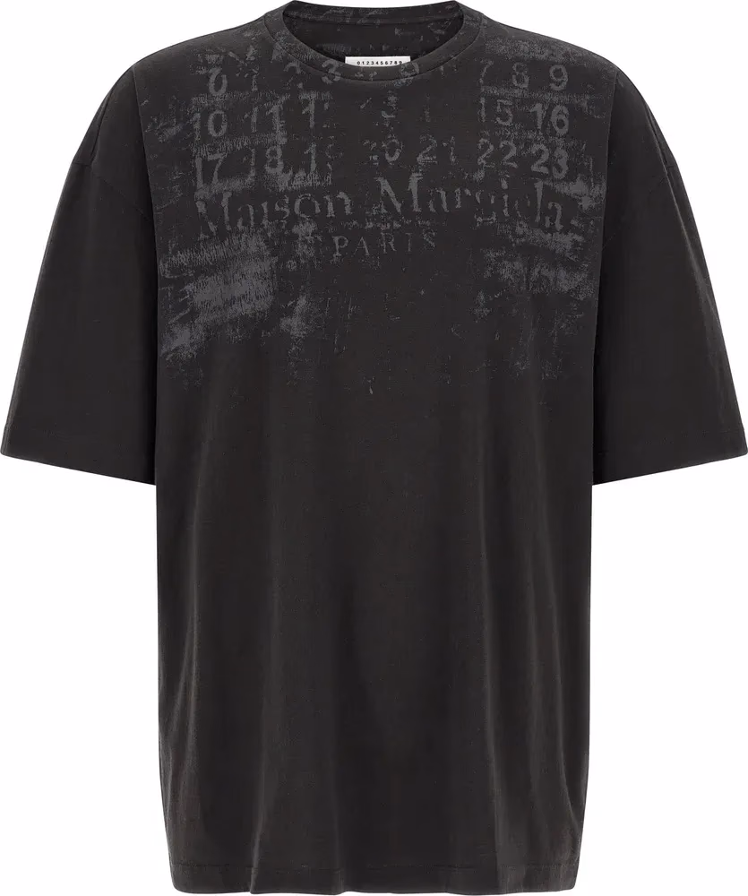 Maison Margiela Black Cotton T-Shirt