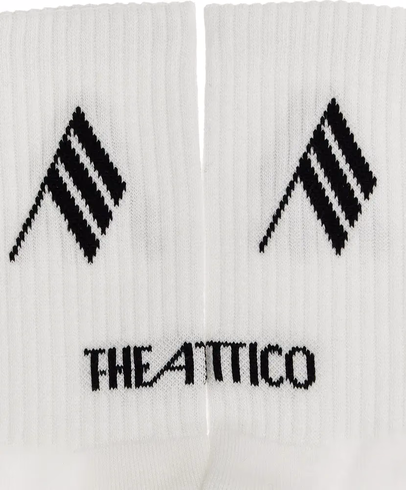 The Attico Bicolor Cotton Socks
