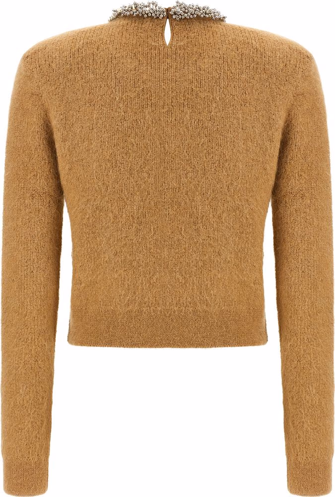 Self-Portrait Brown Polyester Cardigan