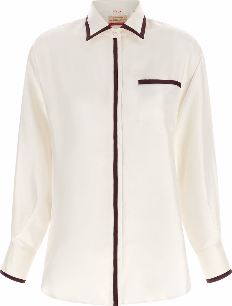 F.R.S. - FOR RESTLESS SLEEPERS White Silk Blouse
