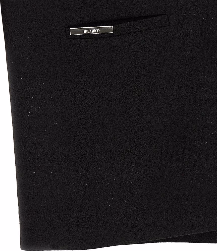 The Attico Black Polyamide Short Dress