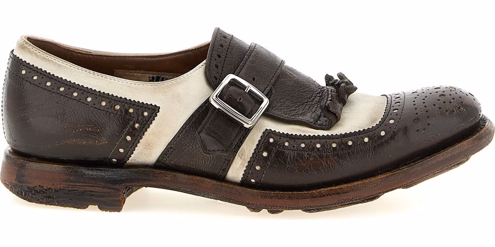 Church's Brown Calfskin Oxfords And Derbies