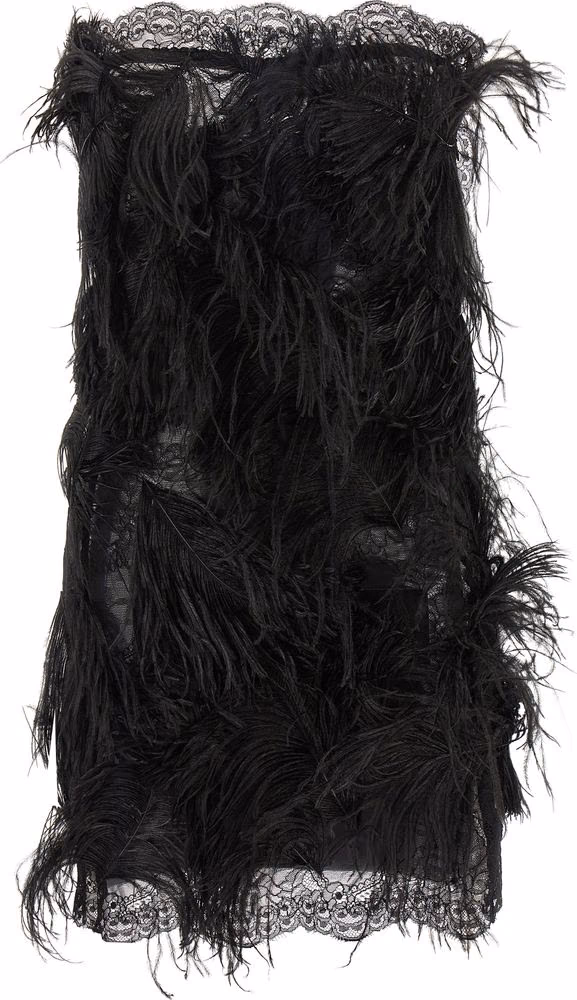 The Attico Black Polyamide Short Dress