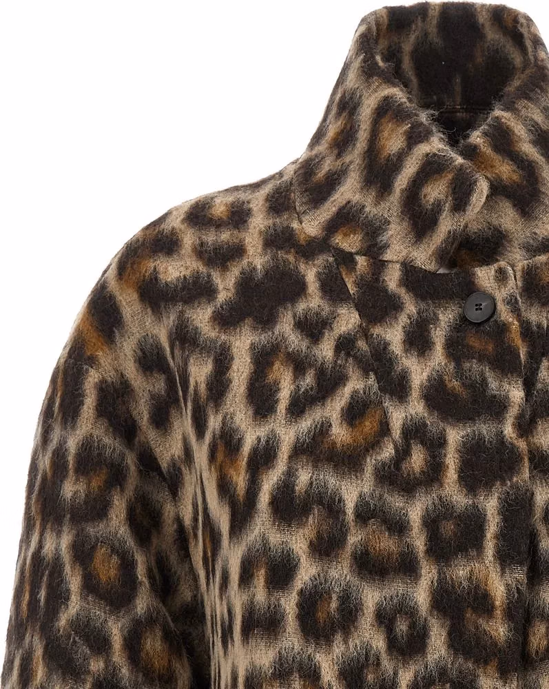 Alberto Biani Beige Wool Coat