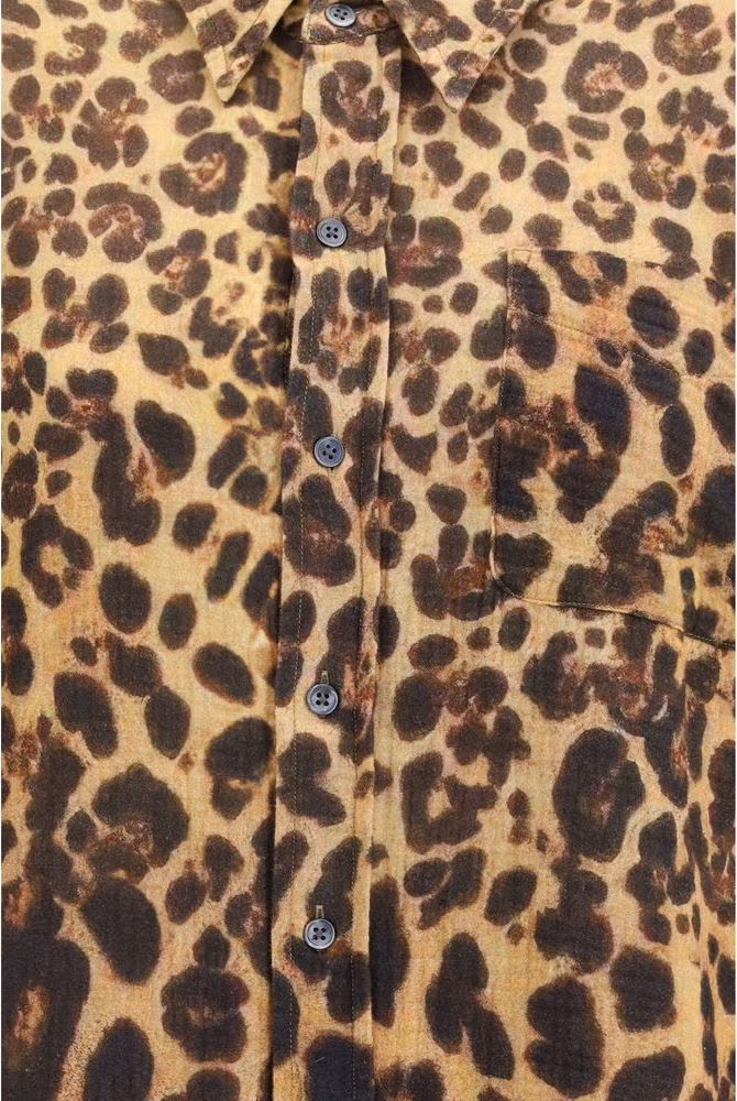 R13 Brown Denim Shirt