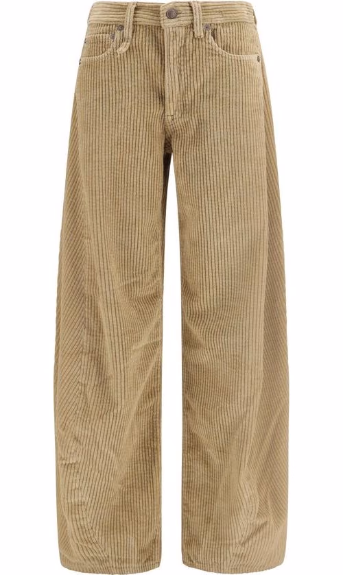 R13 Brown Cotton Relaxed Fit Jeans