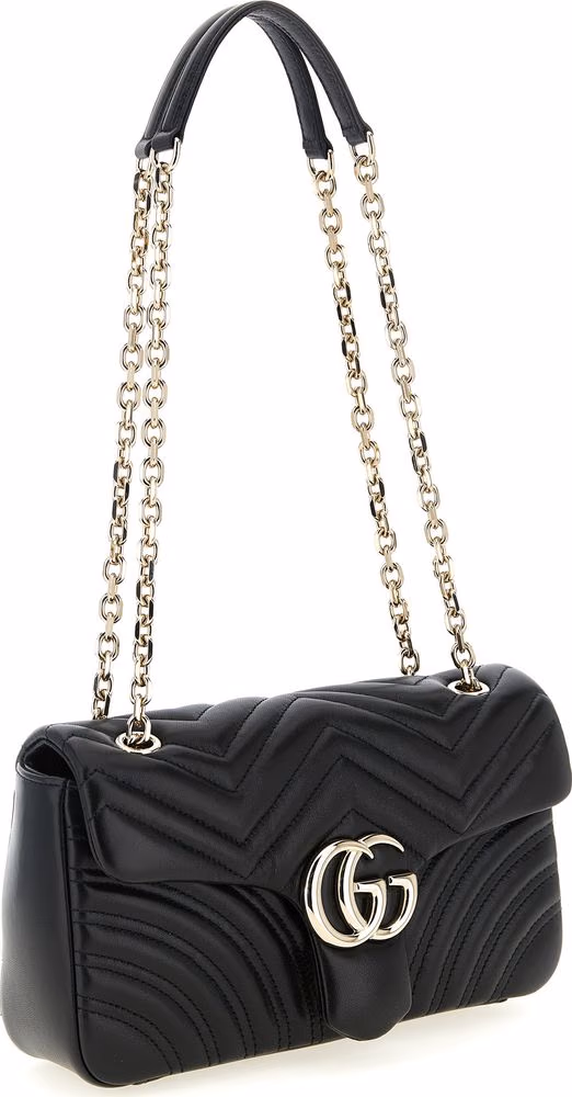 Gucci Black Lamb Leather Shoulder Bag