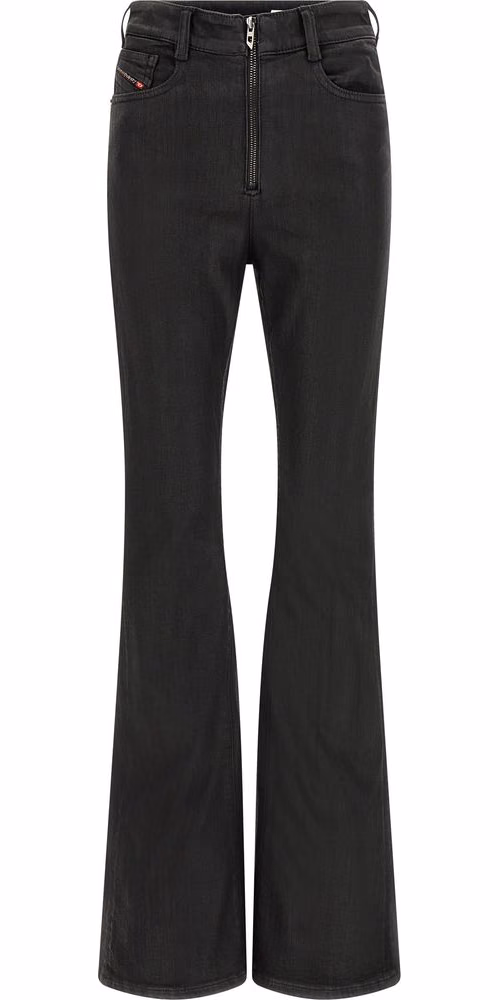 Diesel Black Cotton Slim Fit Jeans