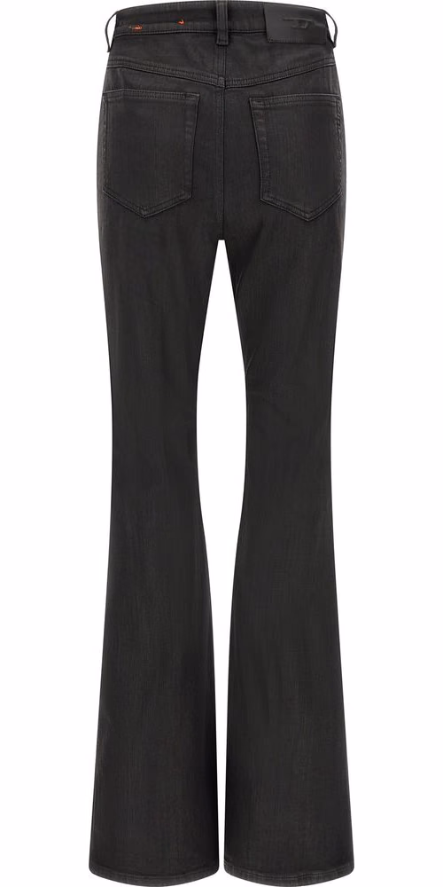 Diesel Black Cotton Slim Fit Jeans
