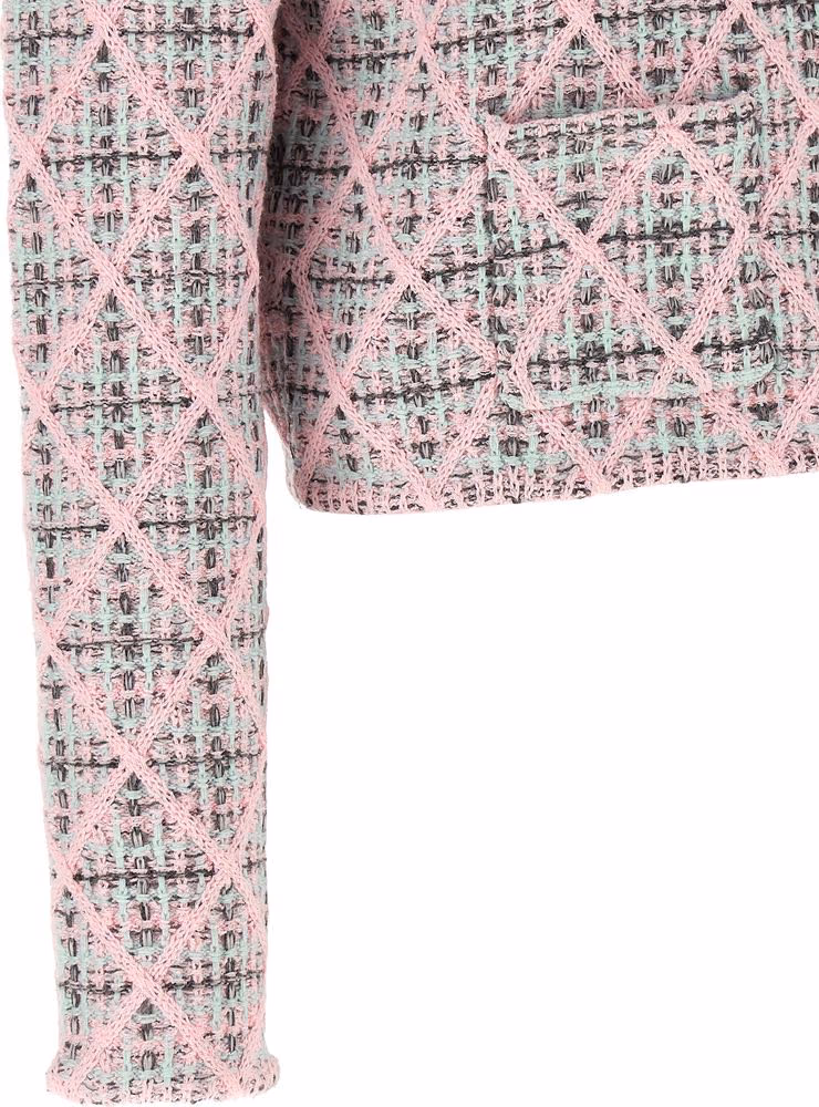 Self-Portrait Multicolor Cotton Cardigan