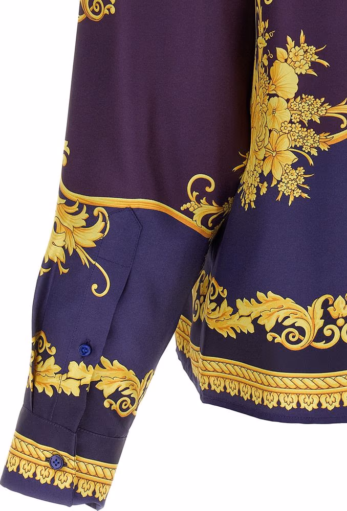 Versace Multicolor Silk Blouse
