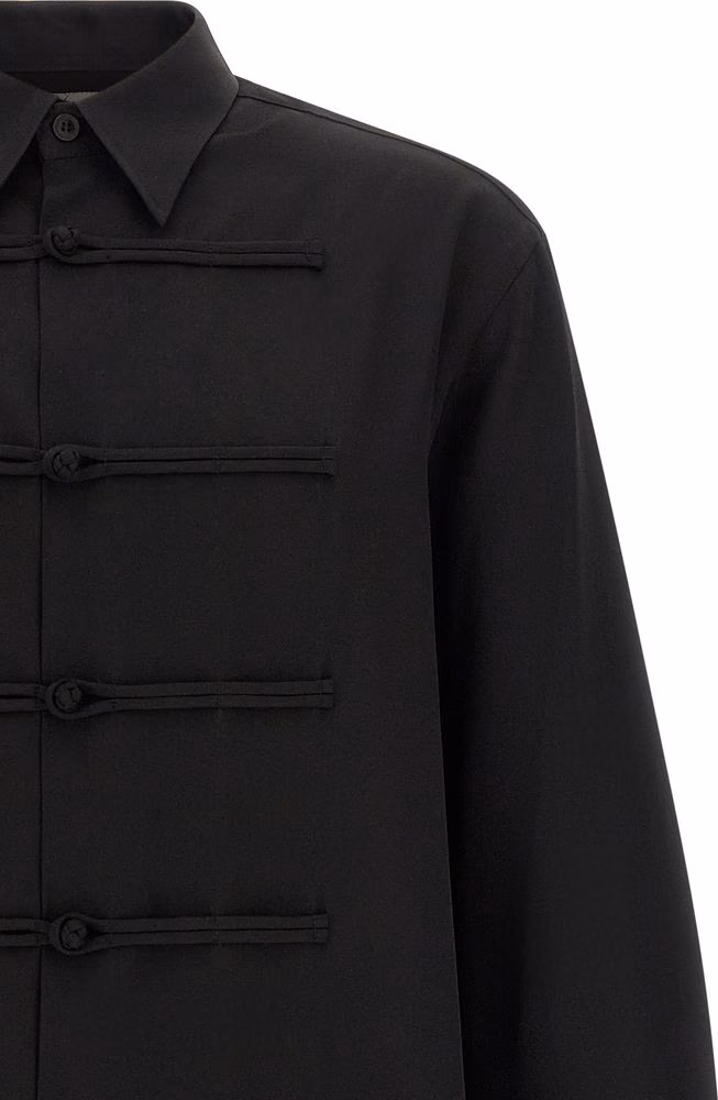Yohji Yamamoto Black Wool Blouse