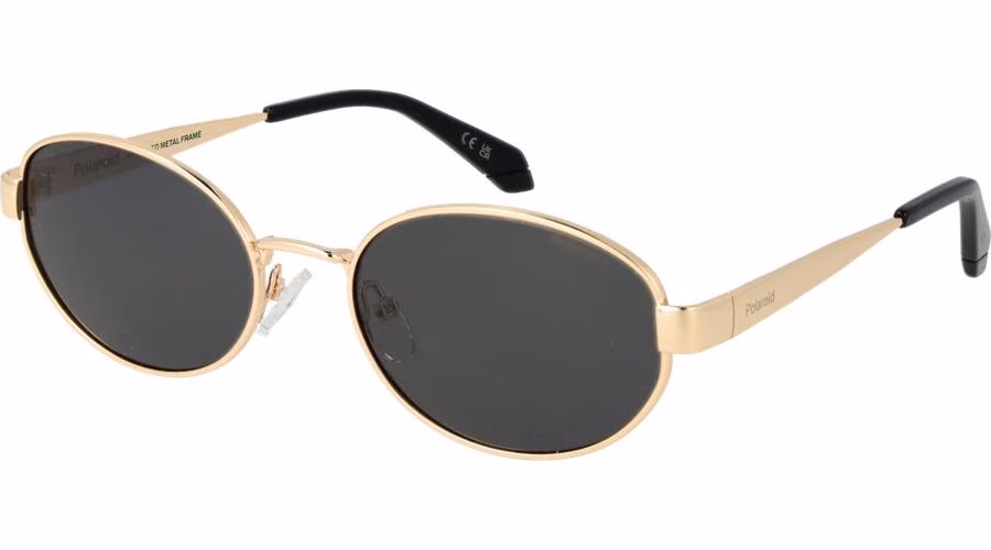 Polaroid Gold Metal Sunglasses