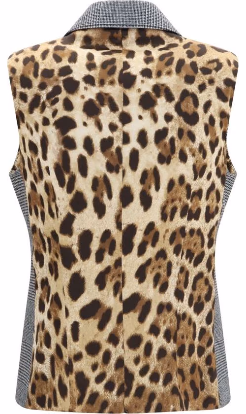 Dolce & Gabbana Gray Wool Oves Aries Waistcoat