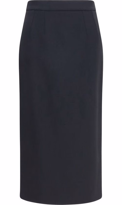 Dolce & Gabbana Black Wool Oves Aries Long Skirt