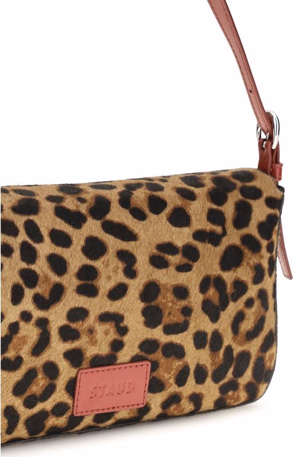 Staud Beige Calf Leather Bos Taurus Shoulder Bag