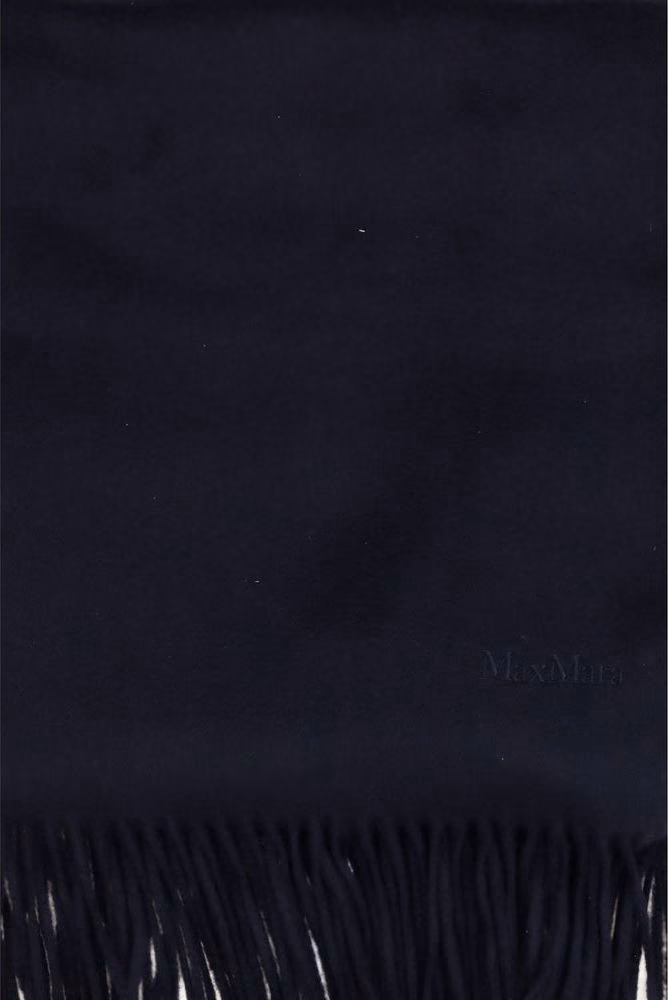 Max Mara Blue Cashmere Scarf