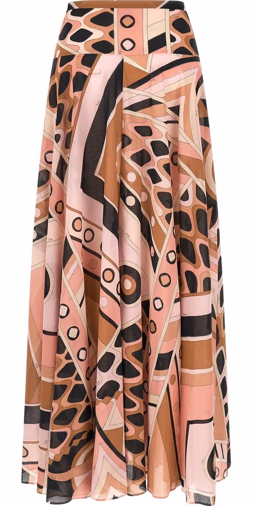 Emilio Pucci Multicolor Cotton Mini Skirt