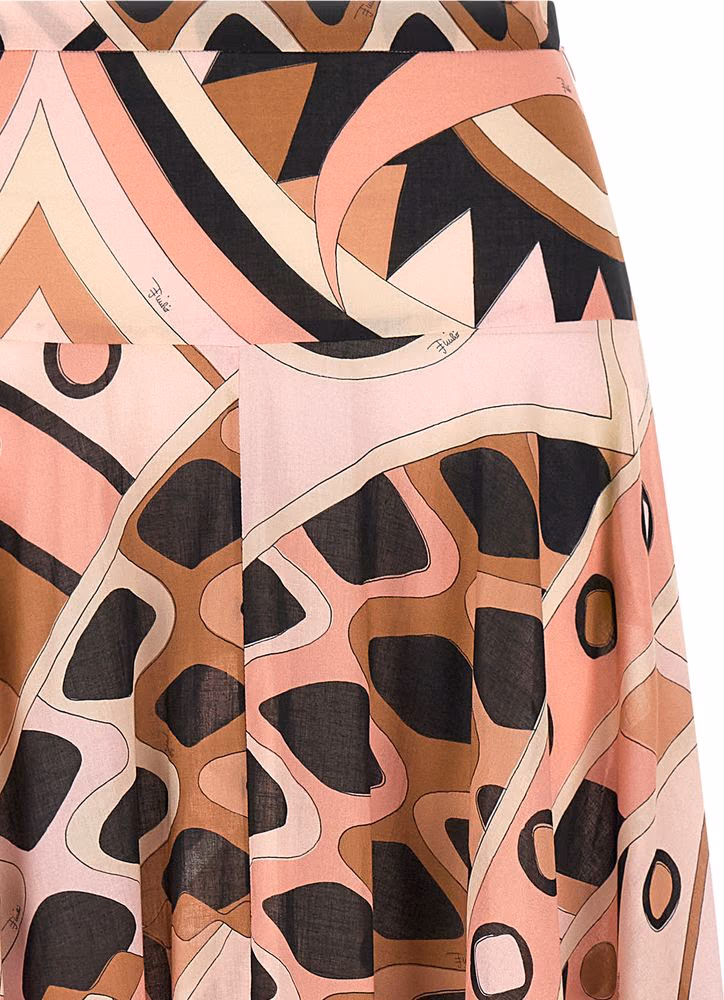 Emilio Pucci Multicolor Cotton Mini Skirt