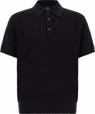 Black Cotton Polo Shirt