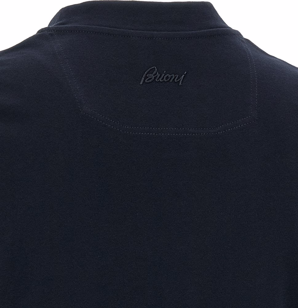 Brioni Blue Cotton T-Shirt