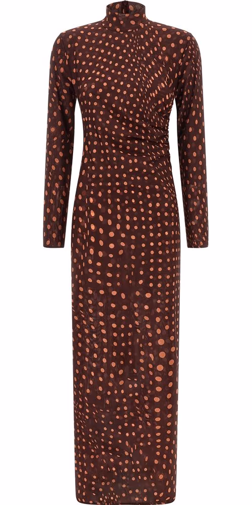 Stella McCartney Bordeaux Polyamide Long Dress