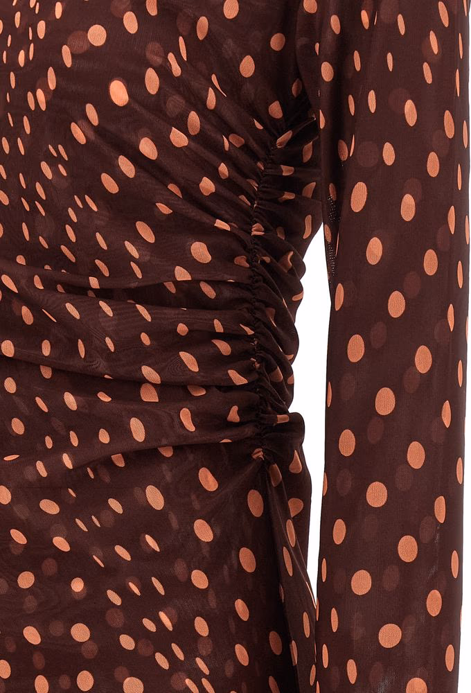 Stella McCartney Bordeaux Polyamide Long Dress