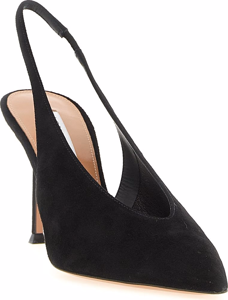 Aquazzura Black Calfskin High Heel Pumps
