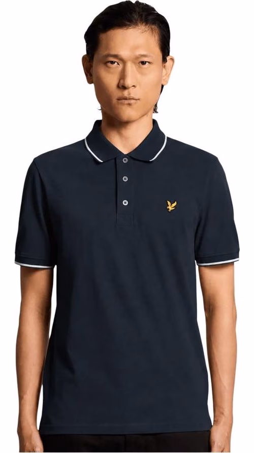 Lyle & Scott Blue Cotton Polo Shirt