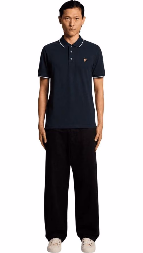 Lyle & Scott Blue Cotton Polo Shirt