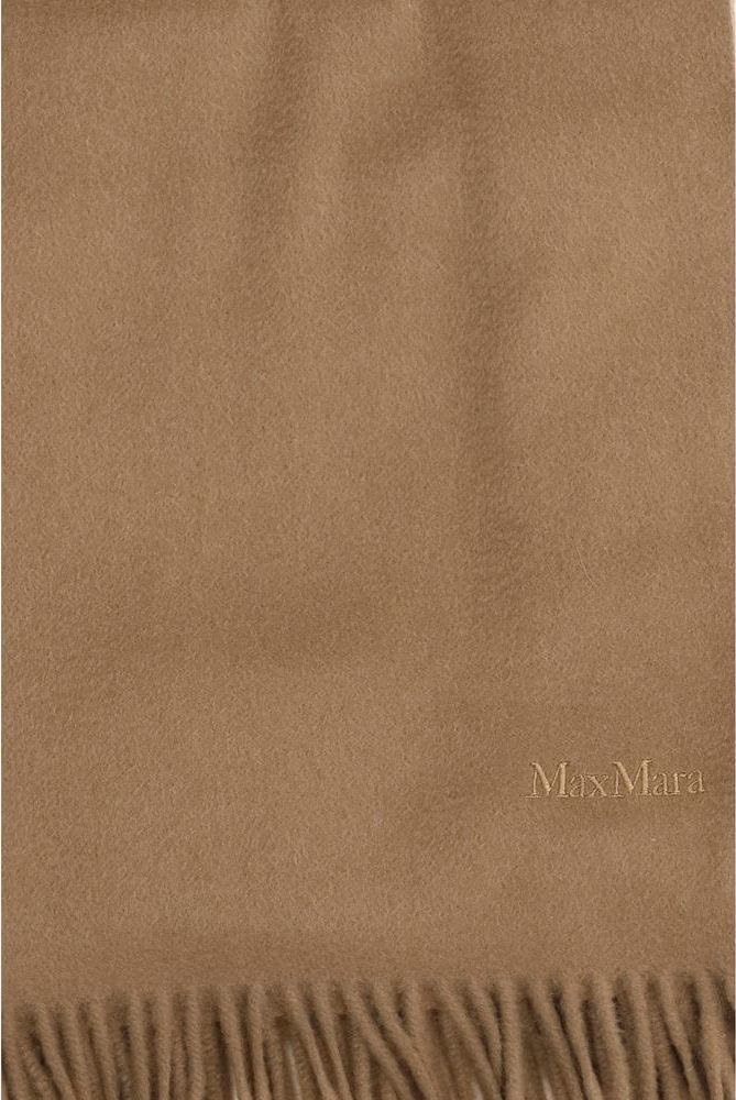 Max Mara Beige Cashmere Scarf