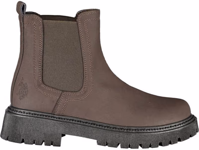 Brown Polyurethane Women's Boot