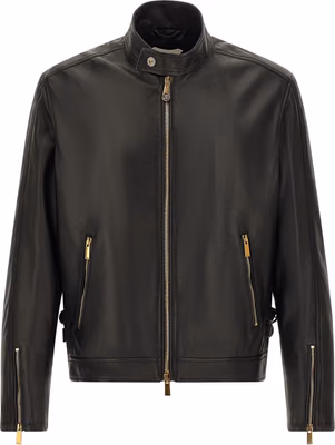 Black Lamb Leather Leather Jacket