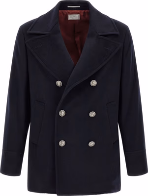 Blue Virgin Wool Coat