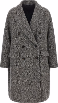 Gray Virgin Wool Coat