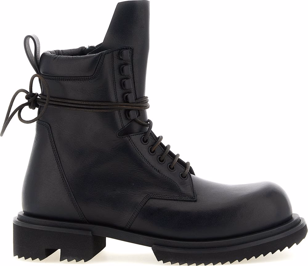 Rick Owens Black Calfskin Chelsea Boots