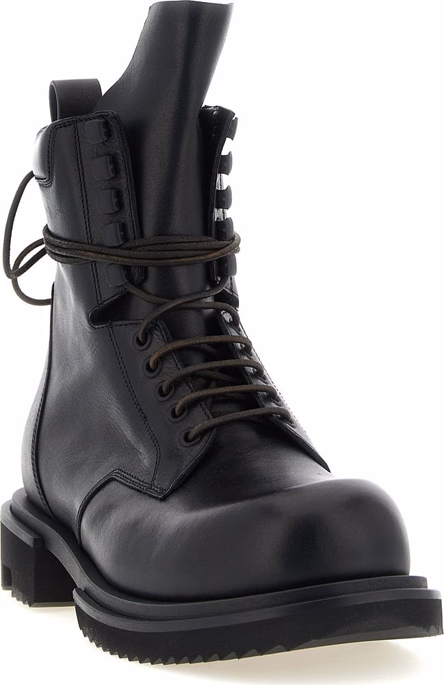 Rick Owens Black Calfskin Chelsea Boots