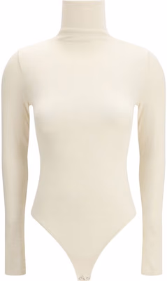 Beige Cotton Bodysuit