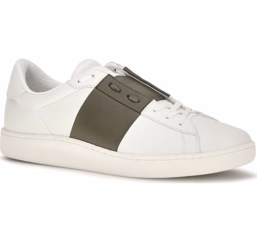 Valentino Garavani White Calf Leather Bos Taurus Low Top Sneakers
