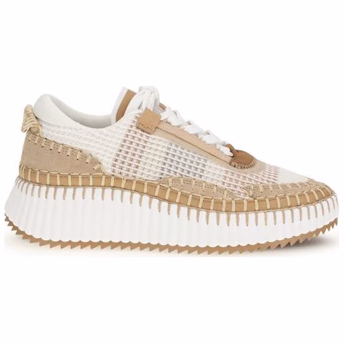 Chloé Beige Nylon Athletic Sneakers