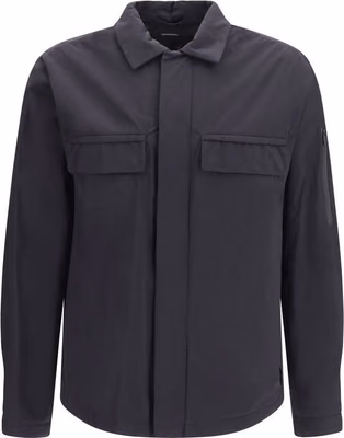 Black Polyamide Full-Length Jacket