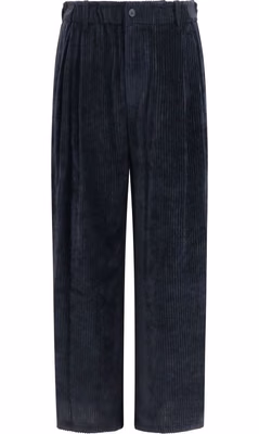 Black Viscose Casual Pants