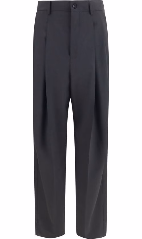 Dolce & Gabbana Black Wool Oves Aries Dress Pants