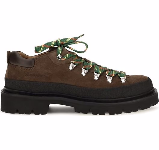 Dsquared² Brown Calf Leather Bos Taurus Lace-Up Boots